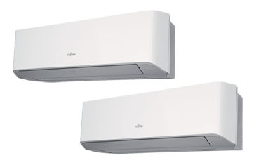2 x indoor units (evaporators) of a multi-split reverse cycle split system air conditioner